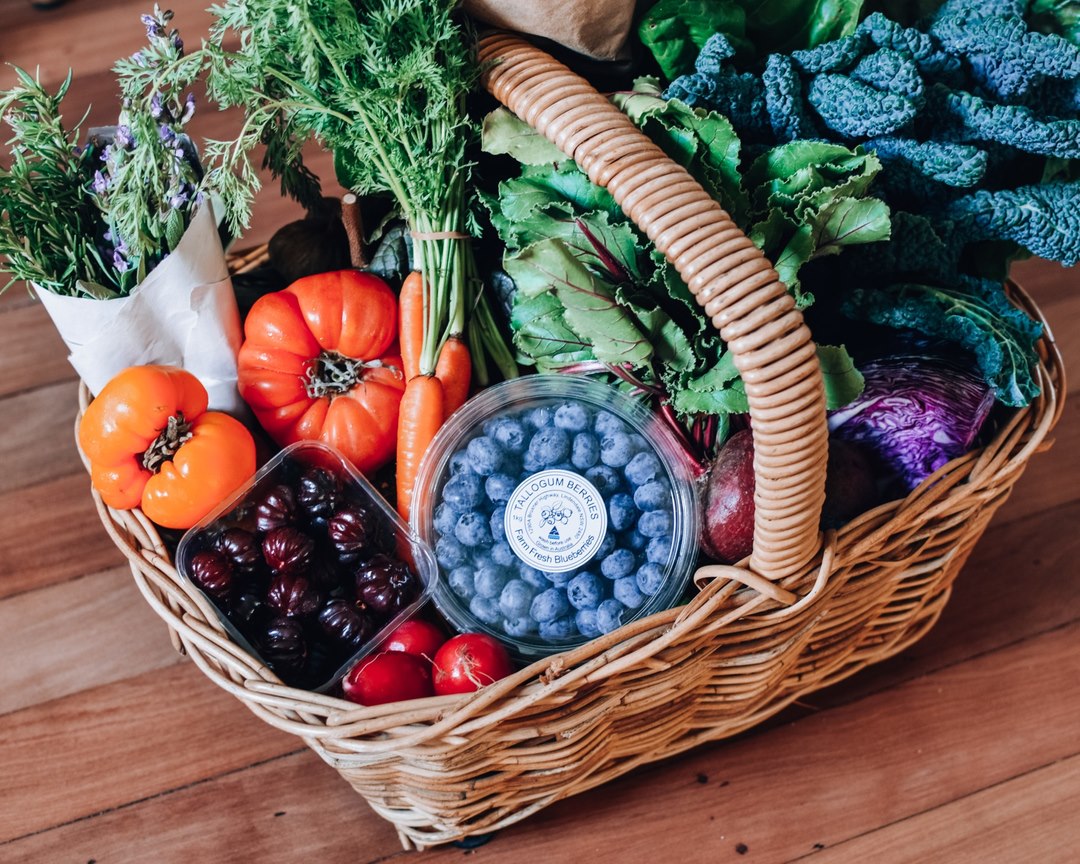 Fresh produce in basket