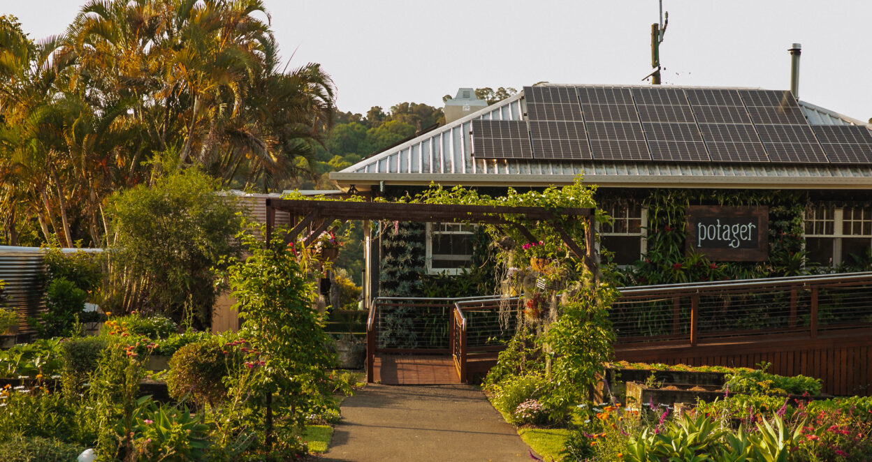 Outside view of potager and the kitchen garden