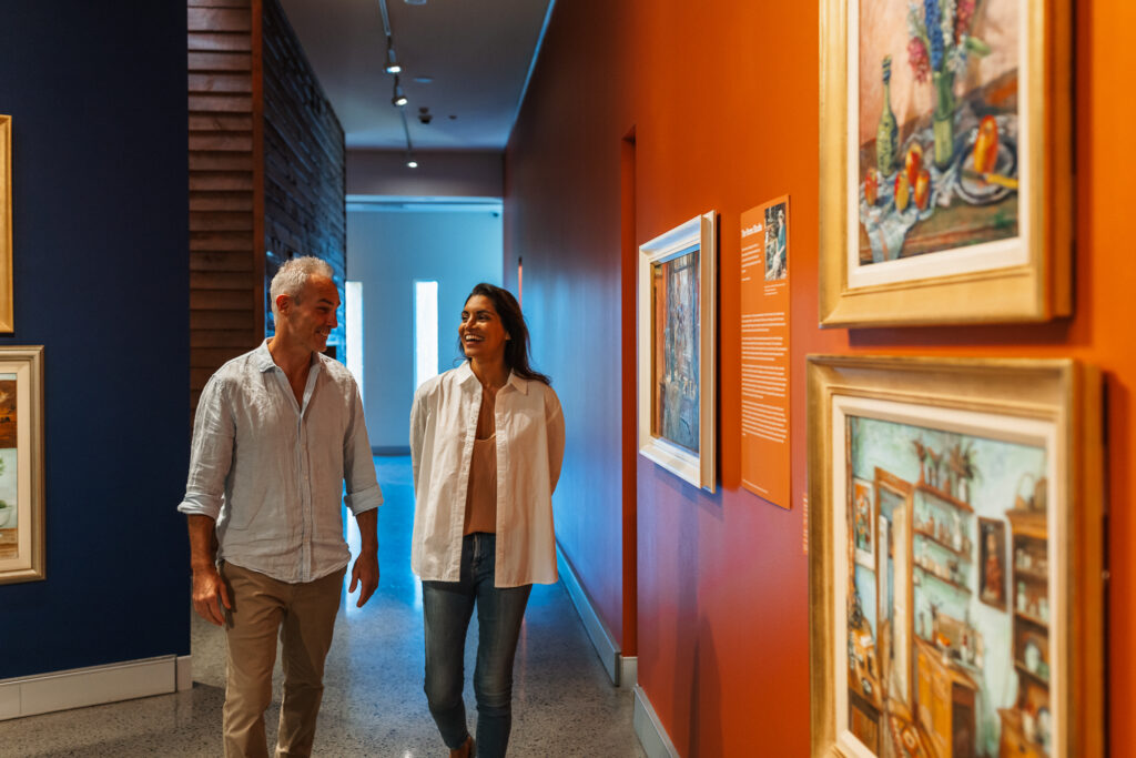 Couple at the Tweed Regional Gallery and Margaret Olley Art Centre