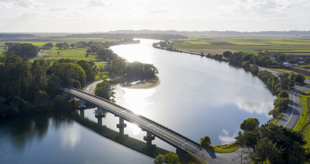 wide view of tweed river