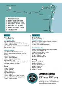 Tweed Shuttle Service Timetable